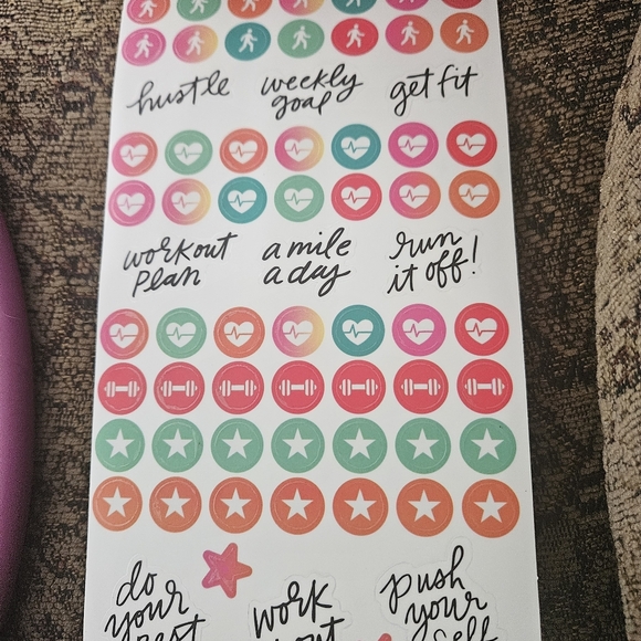 NEW Happy Planner Fitness Stickers - Picture 6 of 7